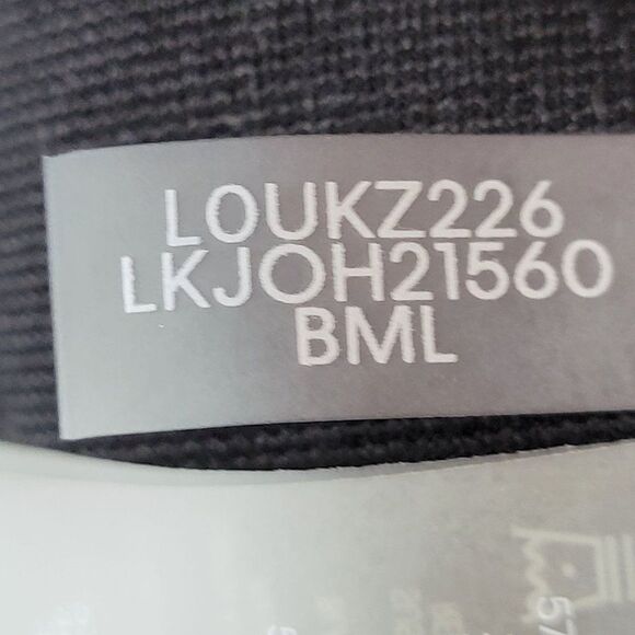 Karl Lagerfeld Mid Rise Stretch Pants 16 XL Black Gray Pinstripe Faux Zippers - Picture 10 of 14